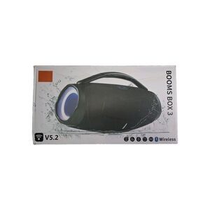 Booms Box 3 Wireless Bluetooth Party Bass Speaker V5.2 Portable Rechargeable